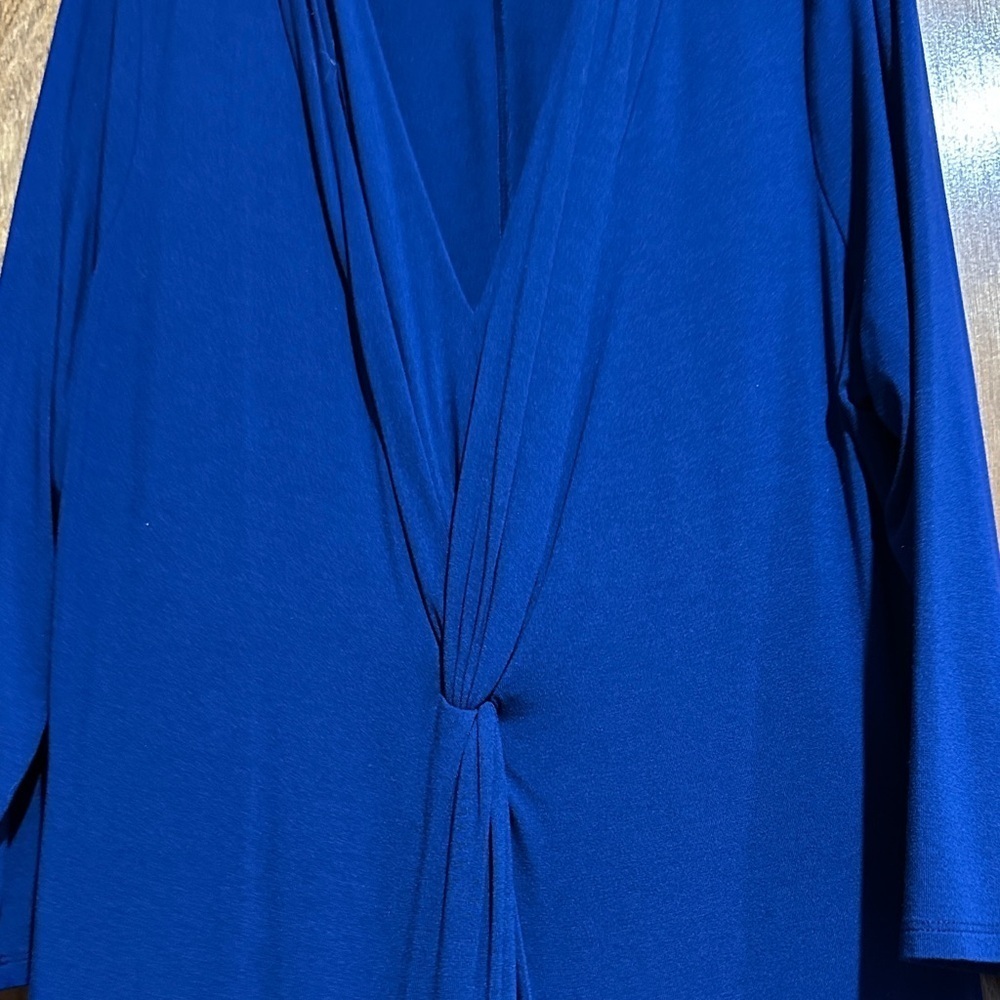 Tommy Bahama Twist-Front Maxi Dress – Blue – Size L - Picture 3 of 5
